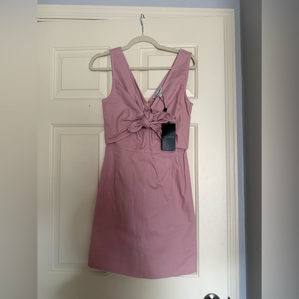 Halston KEELER DRESS IN COTTON TWILL